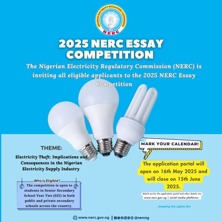 THE 2025 NIGERIAN ELECTRICITY REGULATION COMMISSION ESSAY COMPETITION 