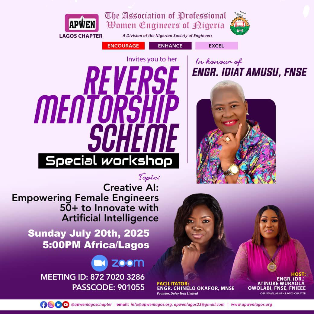 THE ASSOCIATION OF PROFESSIONAL WOMEN ENGINEERS OF NIGERIA APWEN LAGOS CHAPTER 